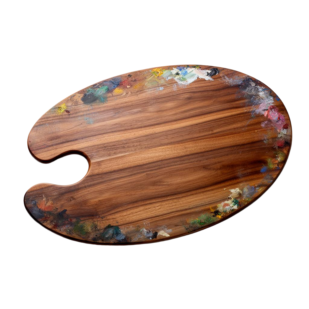 Palette d'artiste en bois
